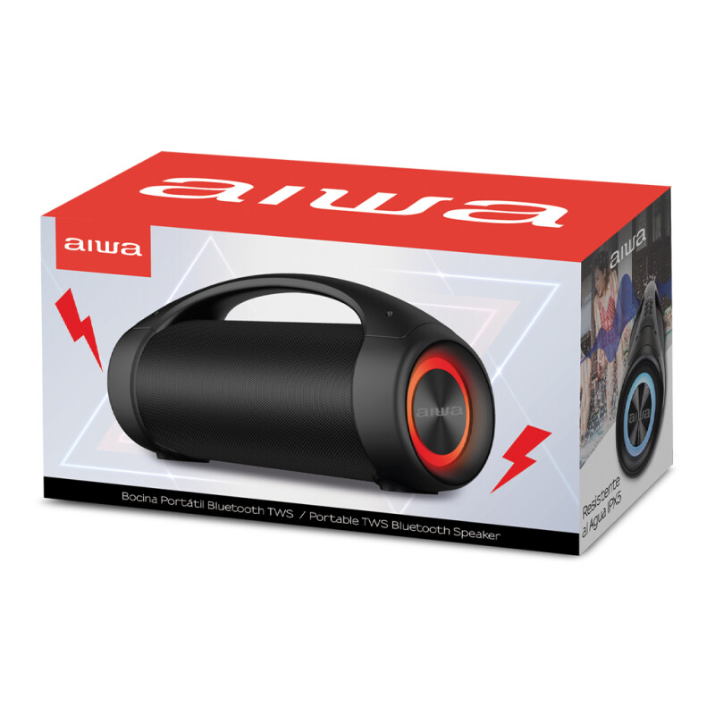 Parlante Boombox Waterproof 50W R.M.S. | TWS | AIWA | AW-S600BT Parlante Boombox Waterproof 50W R.M.S. | TWS | AIWA | AW-S600BT