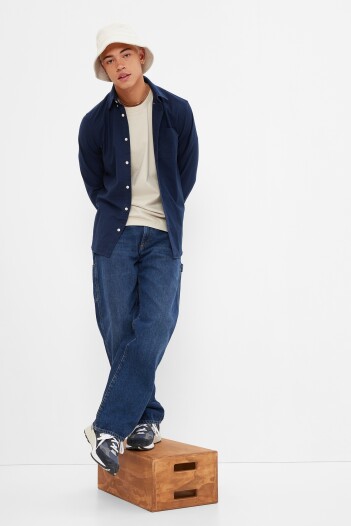 Camisa Standard Fit Hombre Tapestry Navy V2