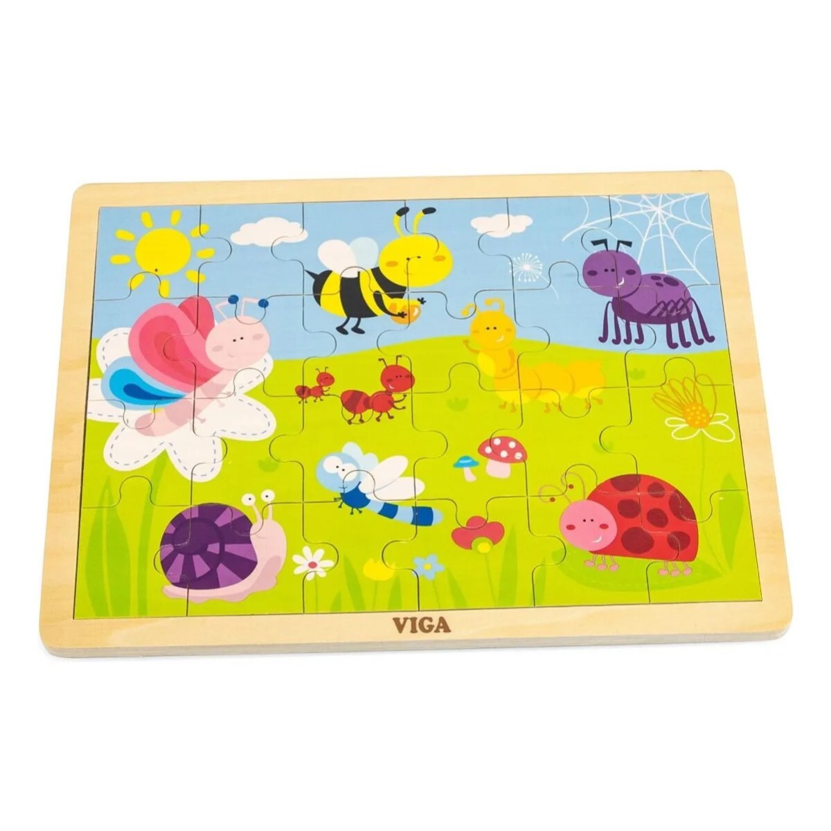 Puzzle Madera Insectos VIGA 24 Piezas 