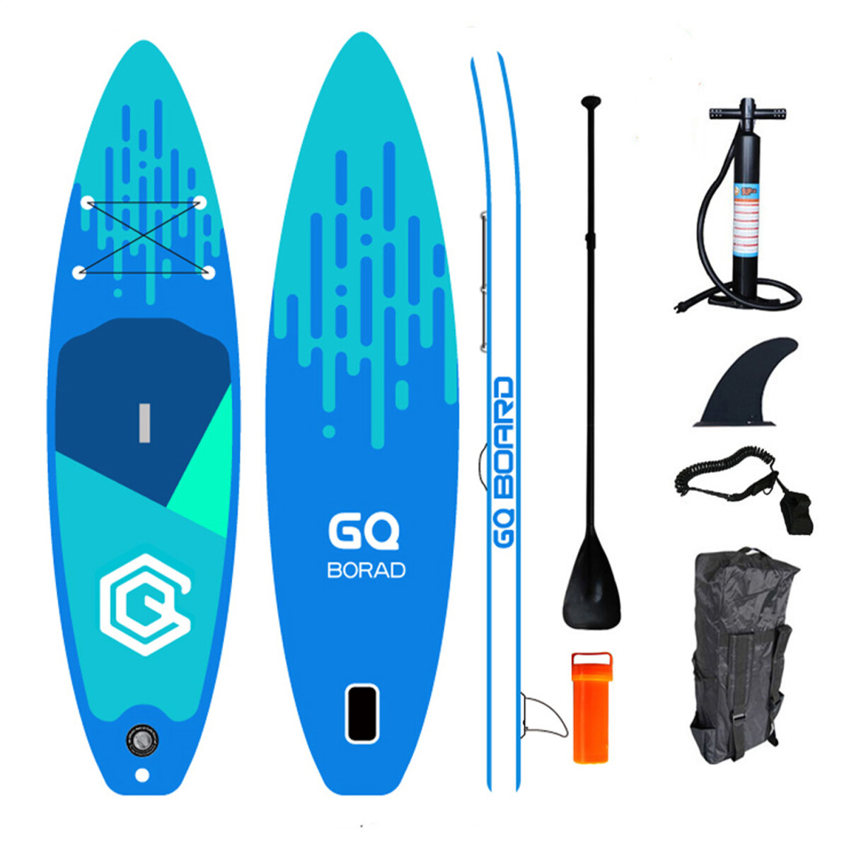 Tabla Stand Up Paddle Board Inflable 3.35 + Accesorios - AZUL 