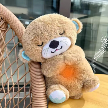 Oso de peluche con ruido blanco, luces y movimiento Marrón