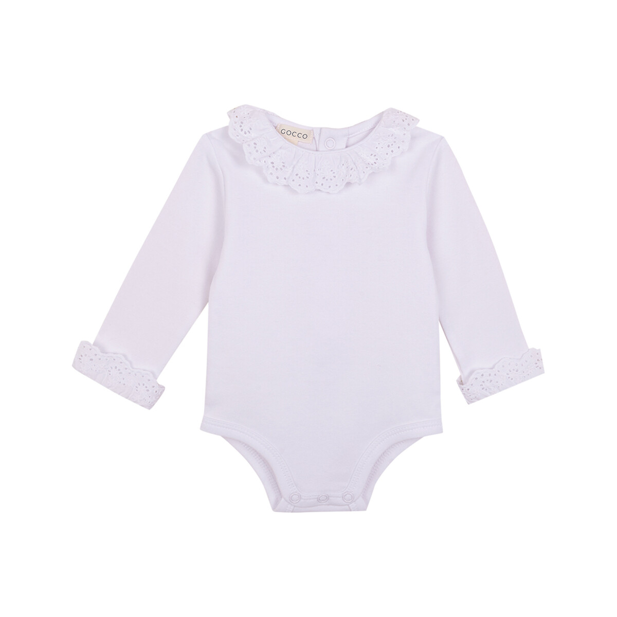 Body Manga Larga Gola - Blanco Optico 