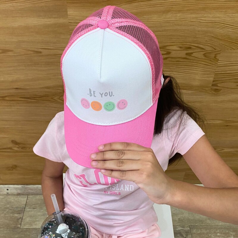 Gorra Be You Rosado/blanco