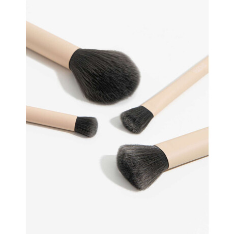 Set De Brochas Rosa Piel