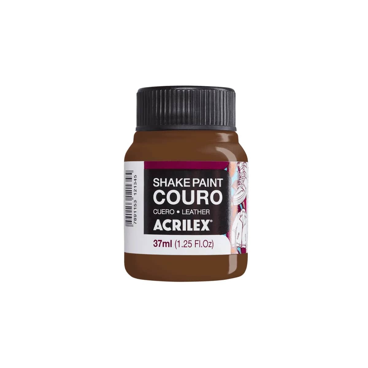 Pintura Acrilex Shake Cuero 37 ml - Castaño 