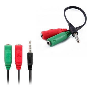 Adaptador Audio 3,5mm Pc Celular Ps4 A Micrófono Y Auricular Adaptador Audio 3,5mm Pc Celular Ps4 A Micrófono Y Auricular