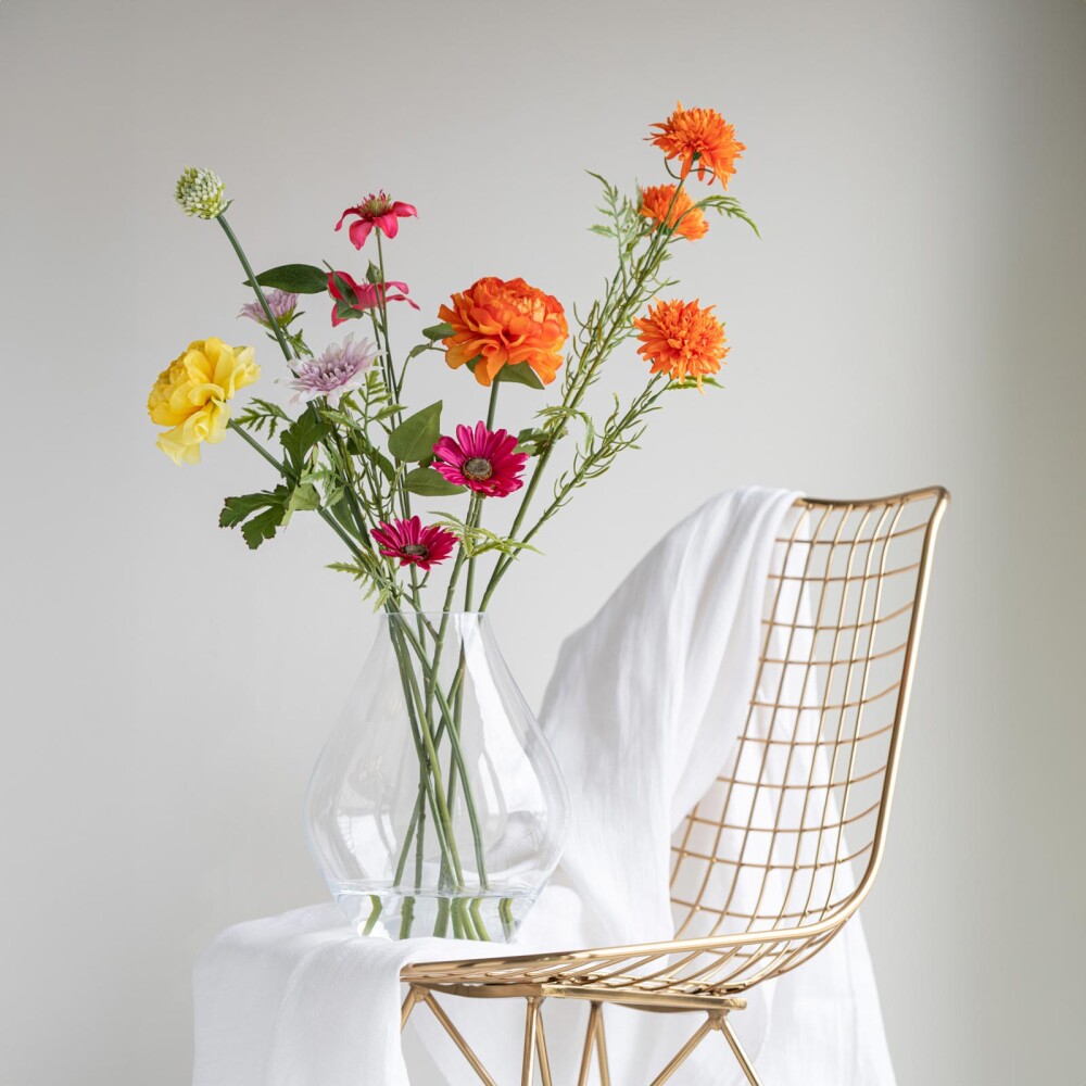 FLOR DECORATIVA AMARILLO GOMA 12476