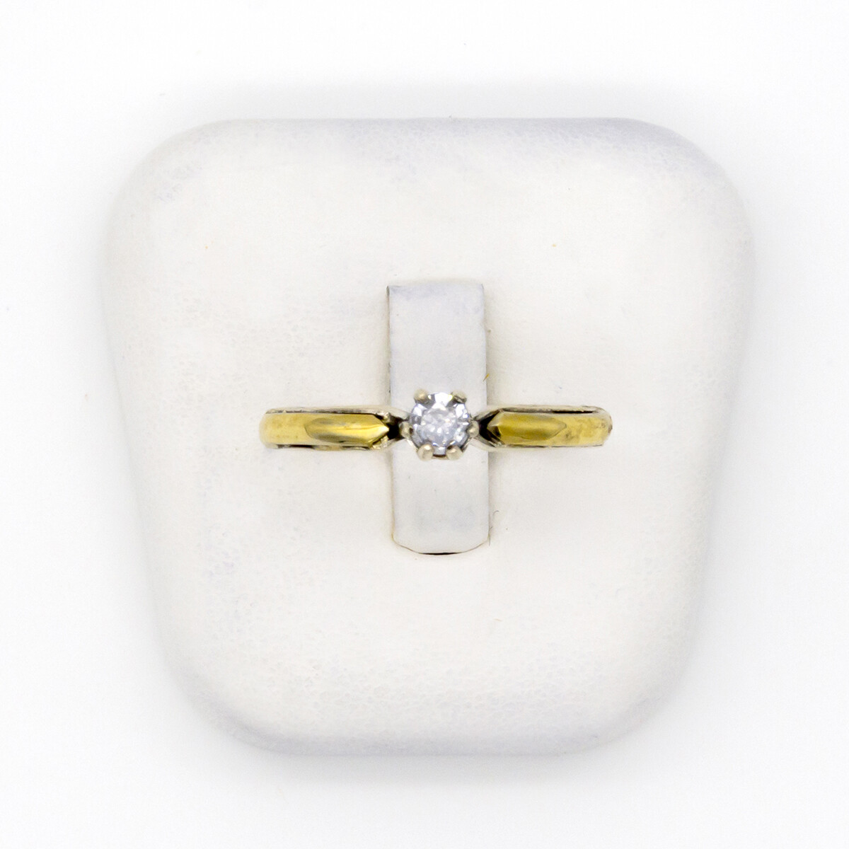 Anillo de plata 925 y double en oro 18 ktes, CINTILLO. 