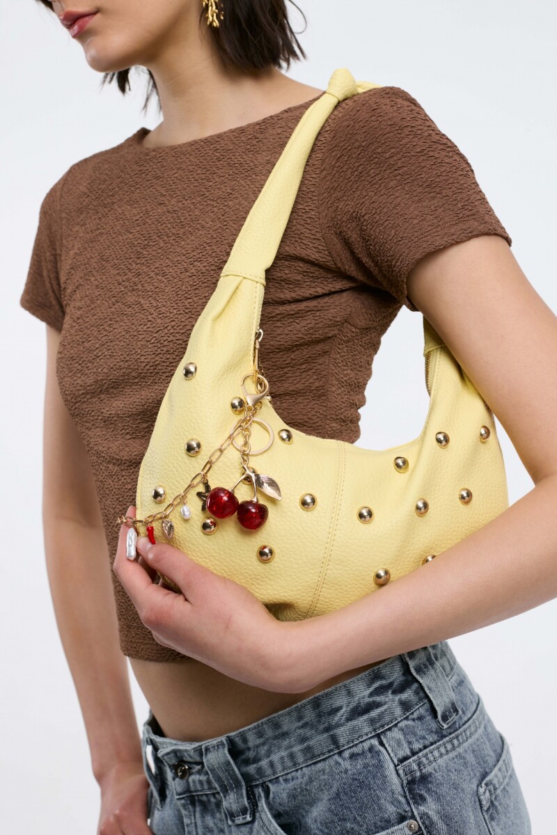 Llavero Cerezas - Dorado 