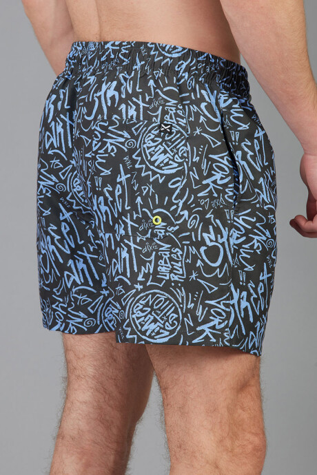SHORT AKIM DIXIE Gris Oscuro