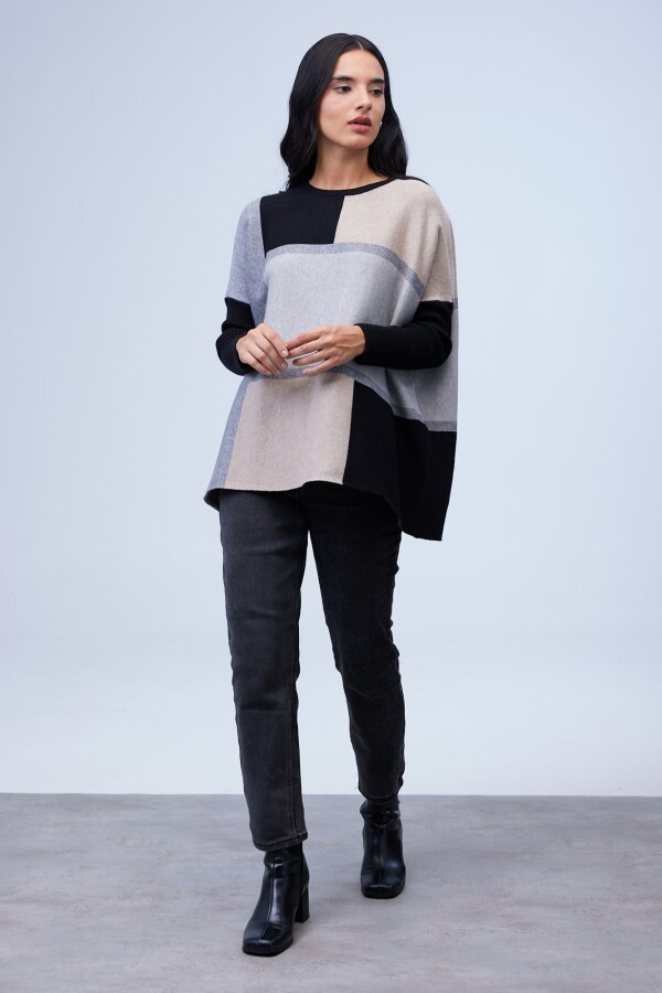 Buzo Colorblock GRIS/MULTI
