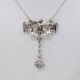 Pendiente Oro 18 K Blanco Y Brillantes Pendiente Oro 18 K Blanco Y Brillantes