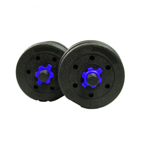 Set 2 Mancuernas + Barra 3en1 + 30kg Disco Pesa PVC 2x10KG + 2x5KG