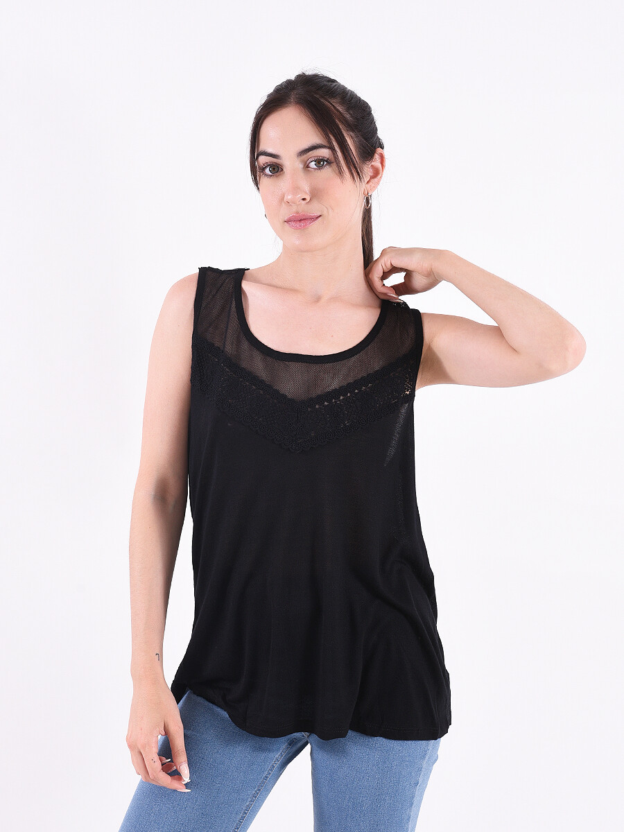 MUSCULOSA LONDRES - NEGRO 