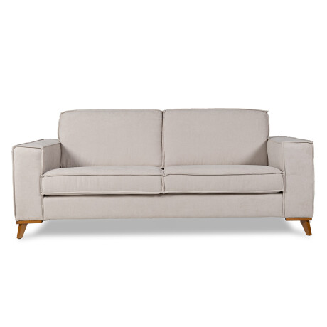 Sofá Arne - Tela Microfibra - 3 cuerpos Rivera 25 (Beige)