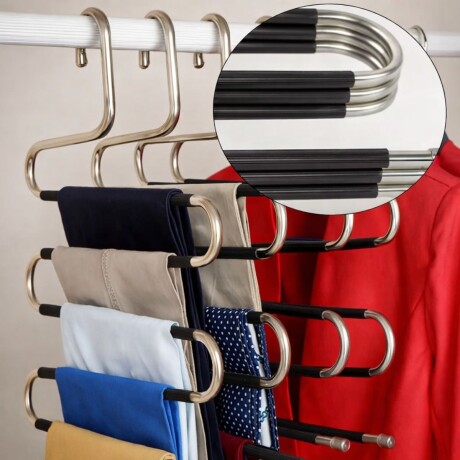 Percha Pantalones Colgador 5 Niveles Organizador Youhome Percha Pantalones Colgador 5 Niveles Organizador Youhome
