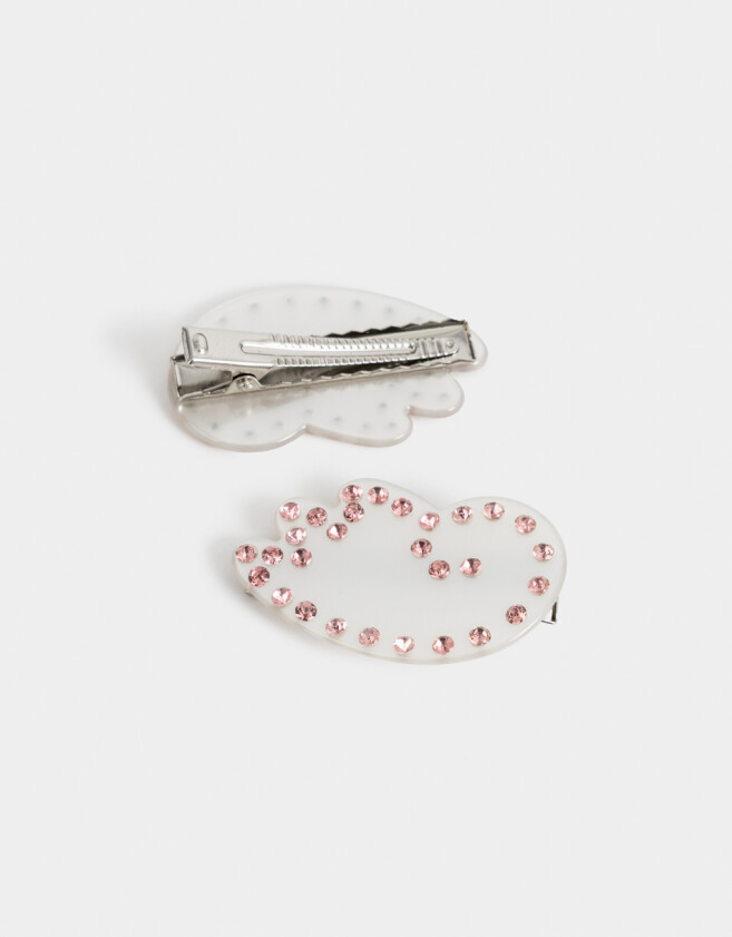 Piquitos Con strass Set De Piquitos Diseño Alas - Combinacion Bicolor