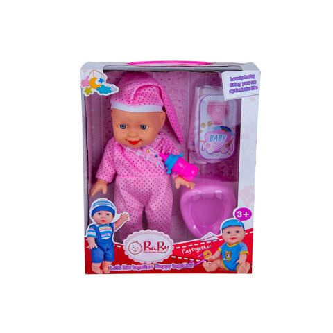 Outlet Bebe c/ pelela, mema y pañal en caja 26*10*32cm Outlet Bebe C/ Pelela, Mema Y Pañal En Caja 26*10*32cm