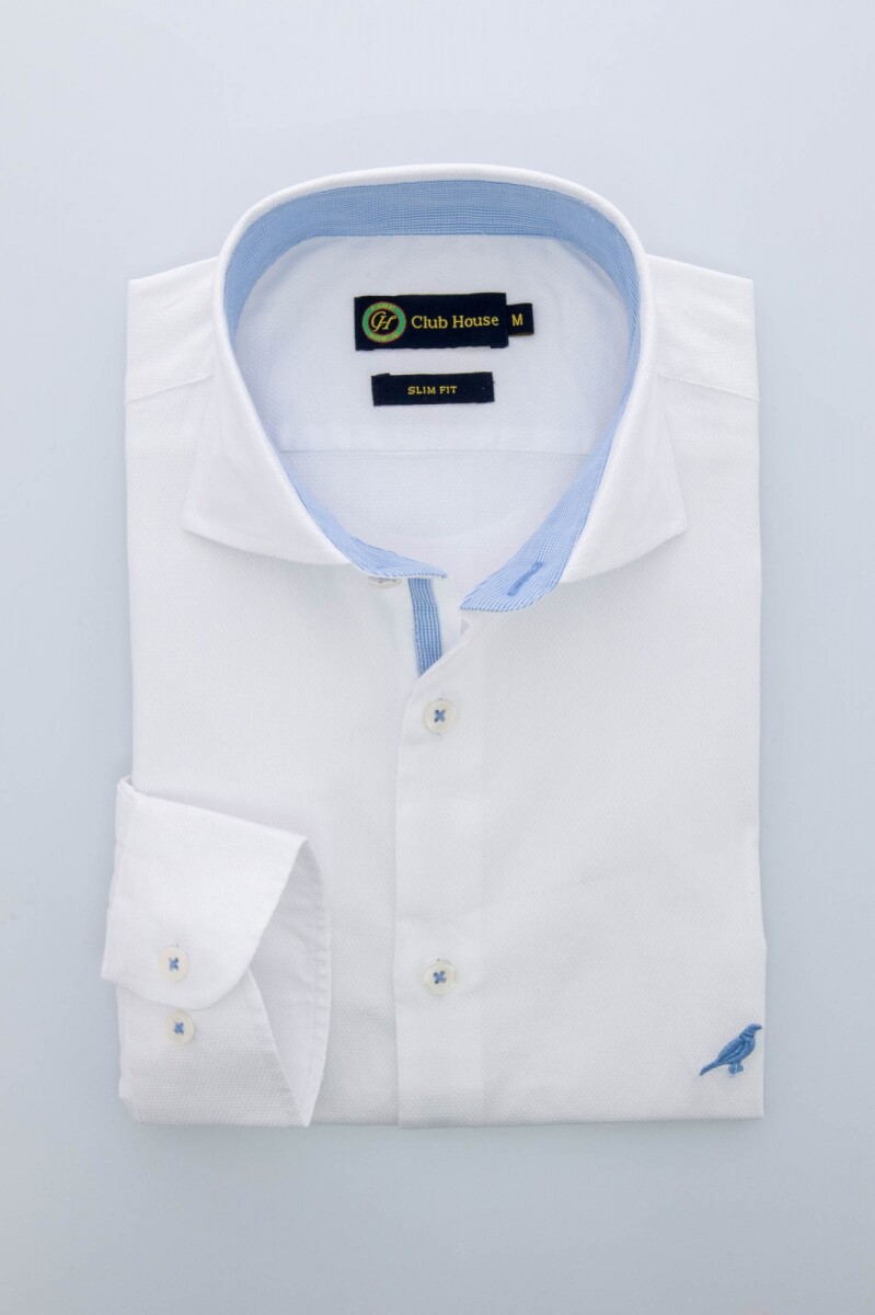 Camisa Hudson collar lisa 