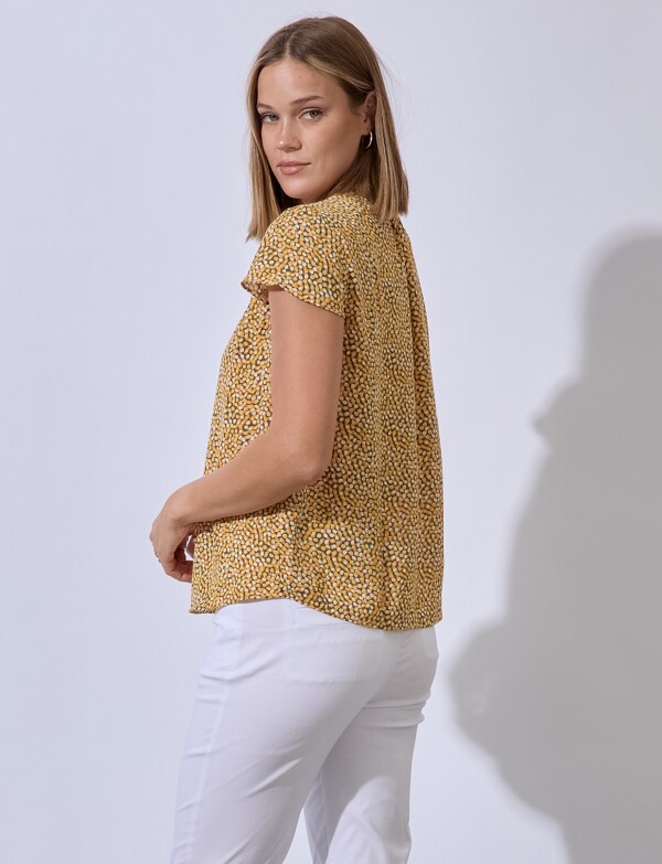 Blusa Dots MOSTAZA/MULTI