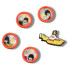 Yellow Sub Window 5 Pack Multicolor