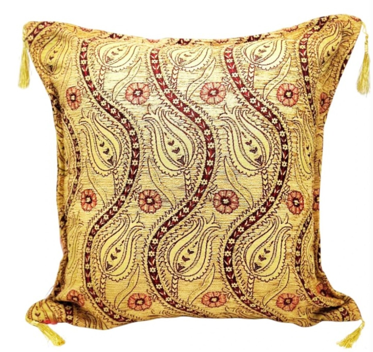 Funda almohadón Tulipanes - Dorado 