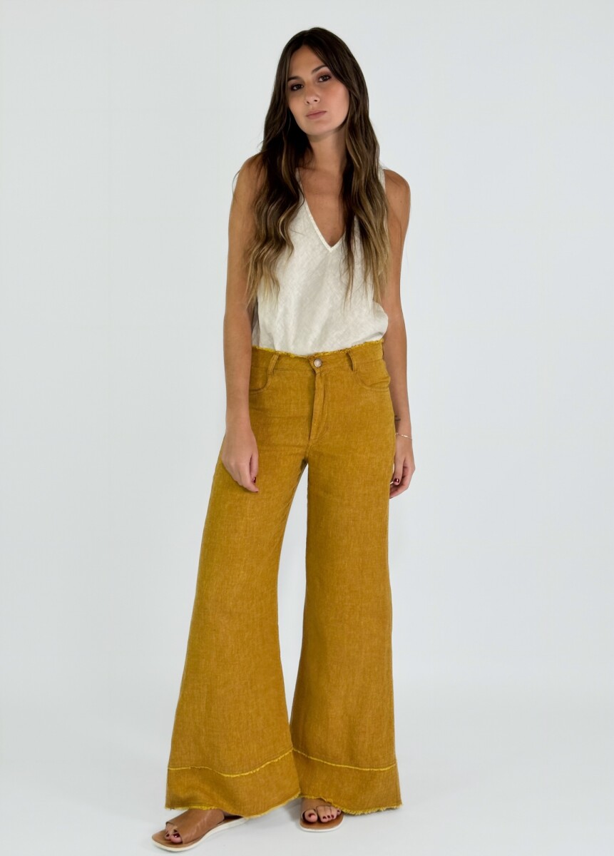 PANTALON RUFINA - AMARILLO 