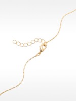Collar Corto Con Cadenas Largas dorado