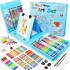 Set Kit Arte Dibujo Y Pinturas 208 Piezas Valija Infantil Ax Variante Color Azul
