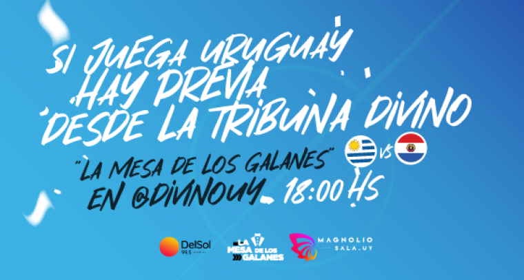 Vamos con todo! La previa de Uru-Par en nuestro Instagram! @divinouy / 18hs.