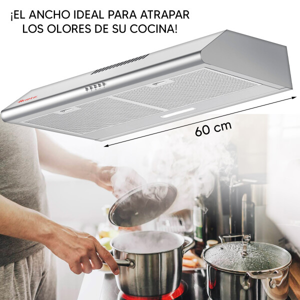 Extractor Purificador Ariete Ar-440 Inox EXTRACTOR ARIETE AR-440 INOX 60CM