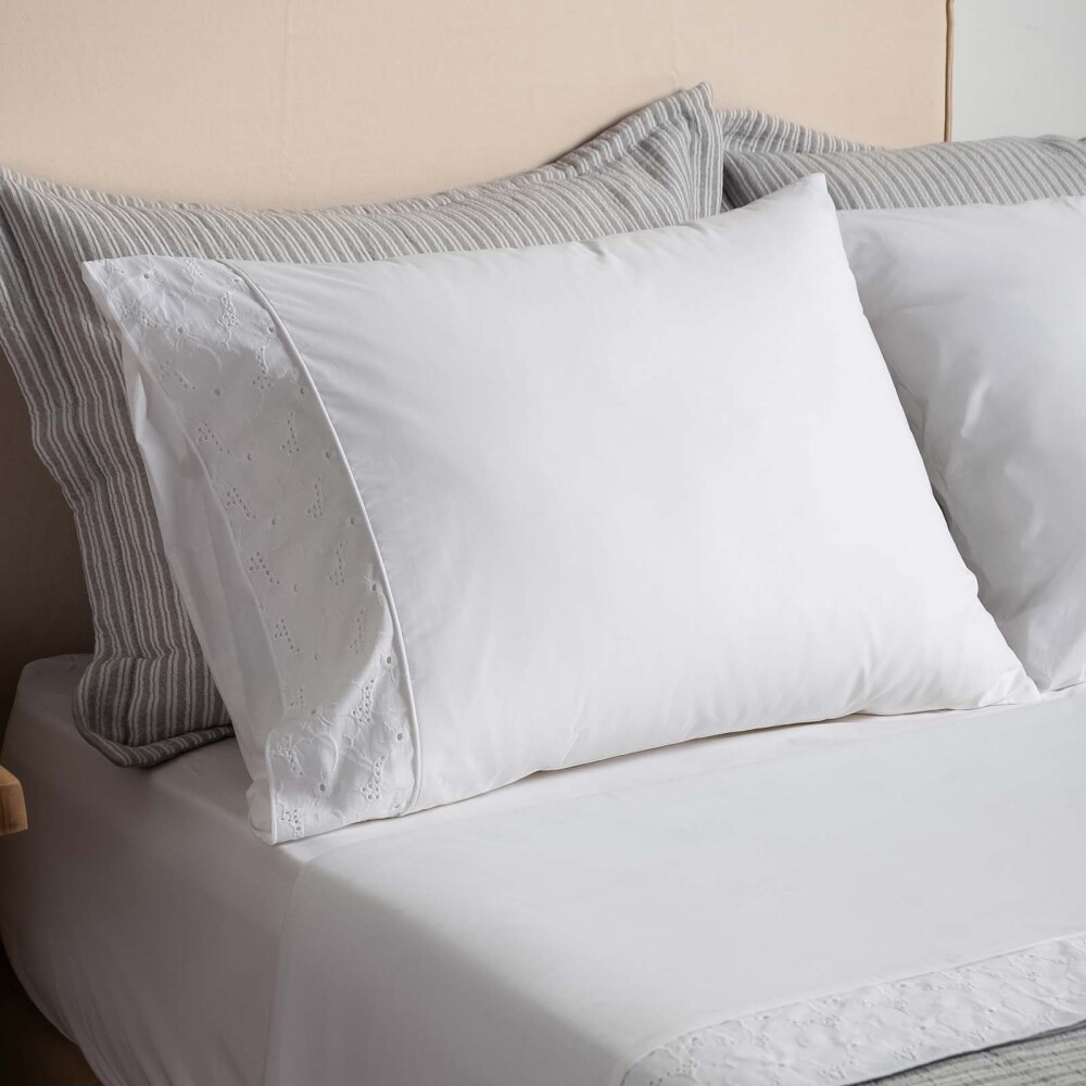 JGO SÁBANAS 2 PLAZAS ALGODON NATURAL-BEIGE BRODERIE 200H ARENA