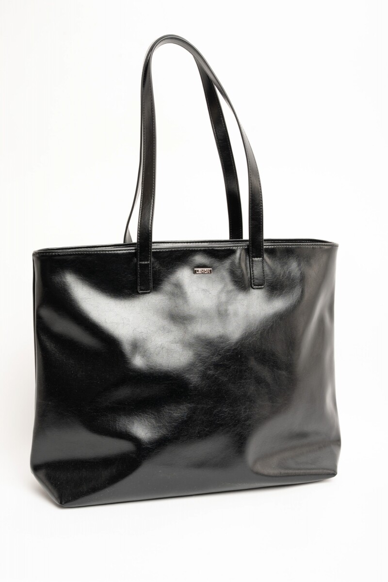Travel Bag Cuero Vegano Negro