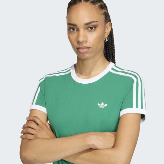 Vestido Adidas Slim 3 Stripes Verde