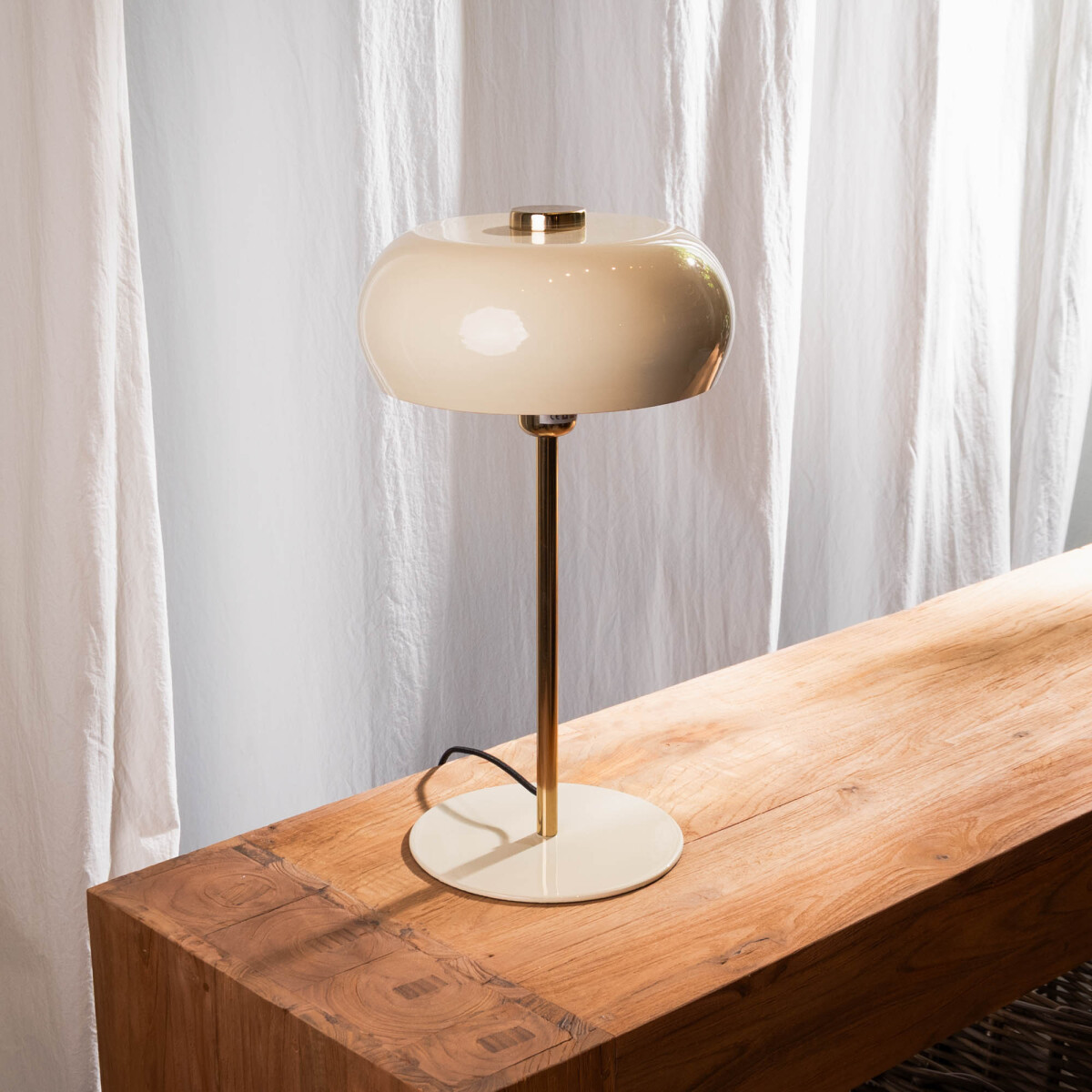 Lámpara de mesa, Surin crema, L 