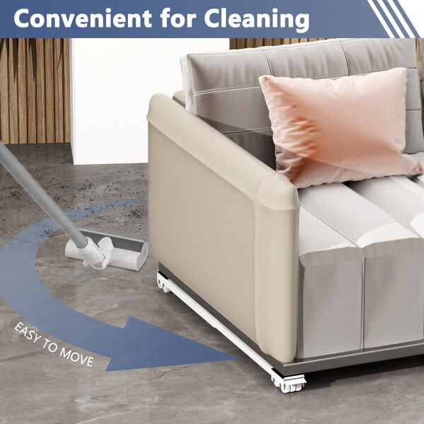 Soporte Carro Base Heladera Cocina Lavarropa Secadora Ruedas Variante Color Blanco