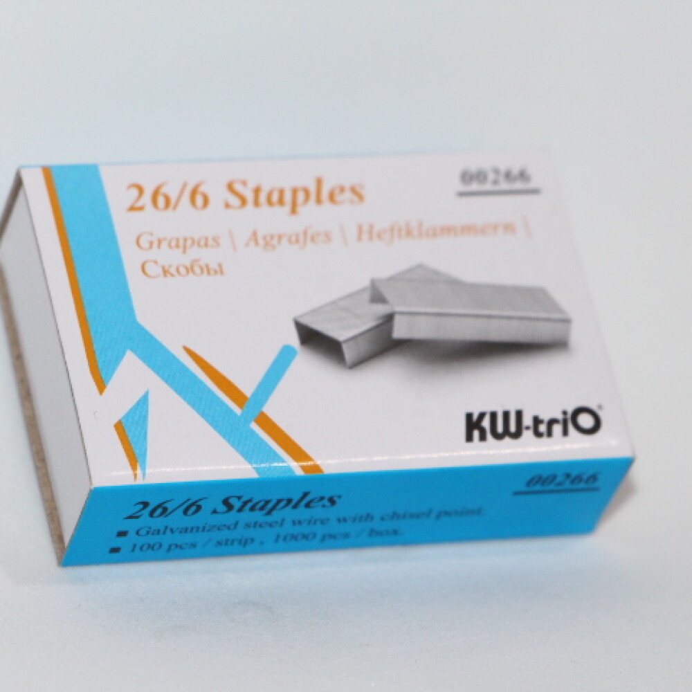 BROCHE KW-TRIO 26/6 X 1000 UNIDADES BROCHE KW-TRIO 26/6 X 1000 UNIDADES