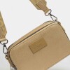 Mini Bag New Penny En Efecto Cuero Zaffiano Oro