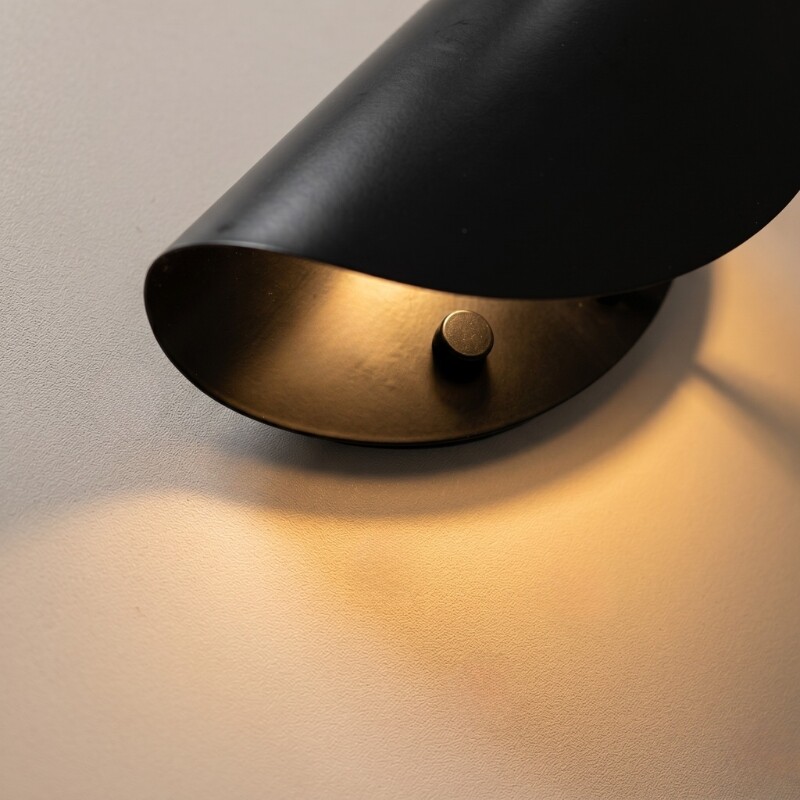 ARTEFACTO DECORATIVO DE PARED BEND Luminaria De Pared Band Negro