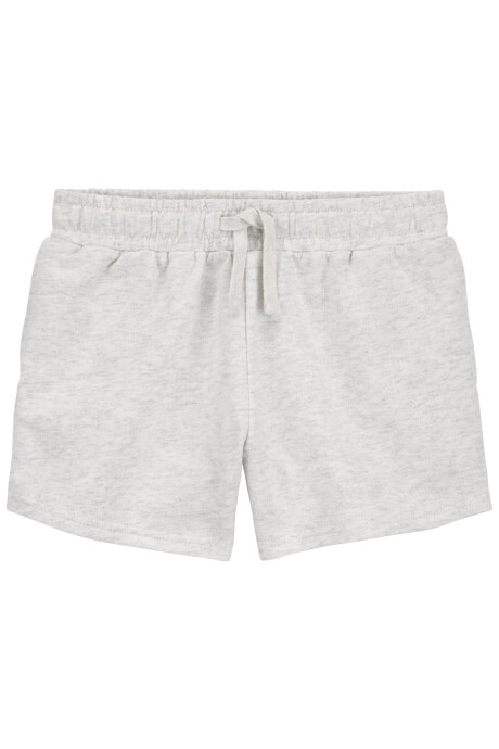 Short de algodón, con cordón, gris Sin color