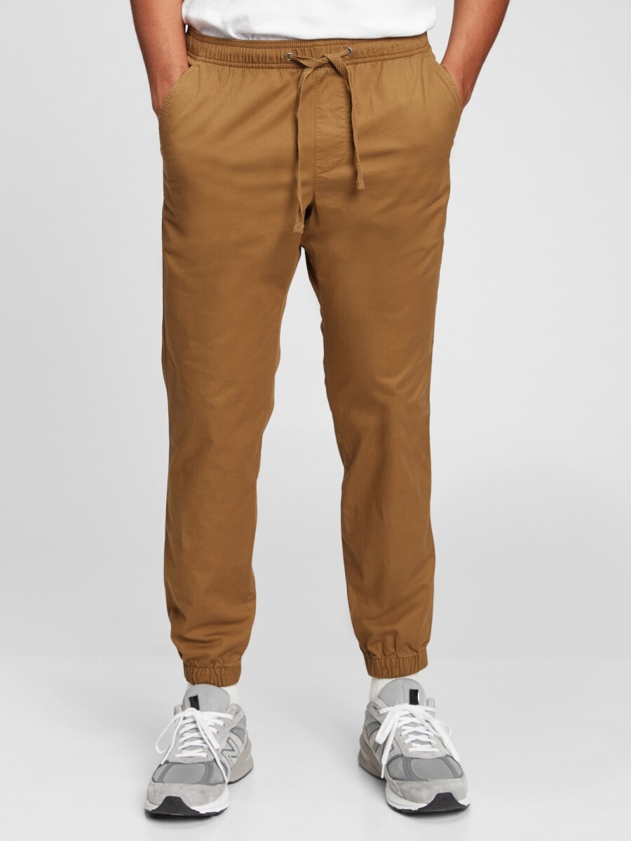 Pantalon Jogger Con Puño Hombre - Palomino Brown Global 