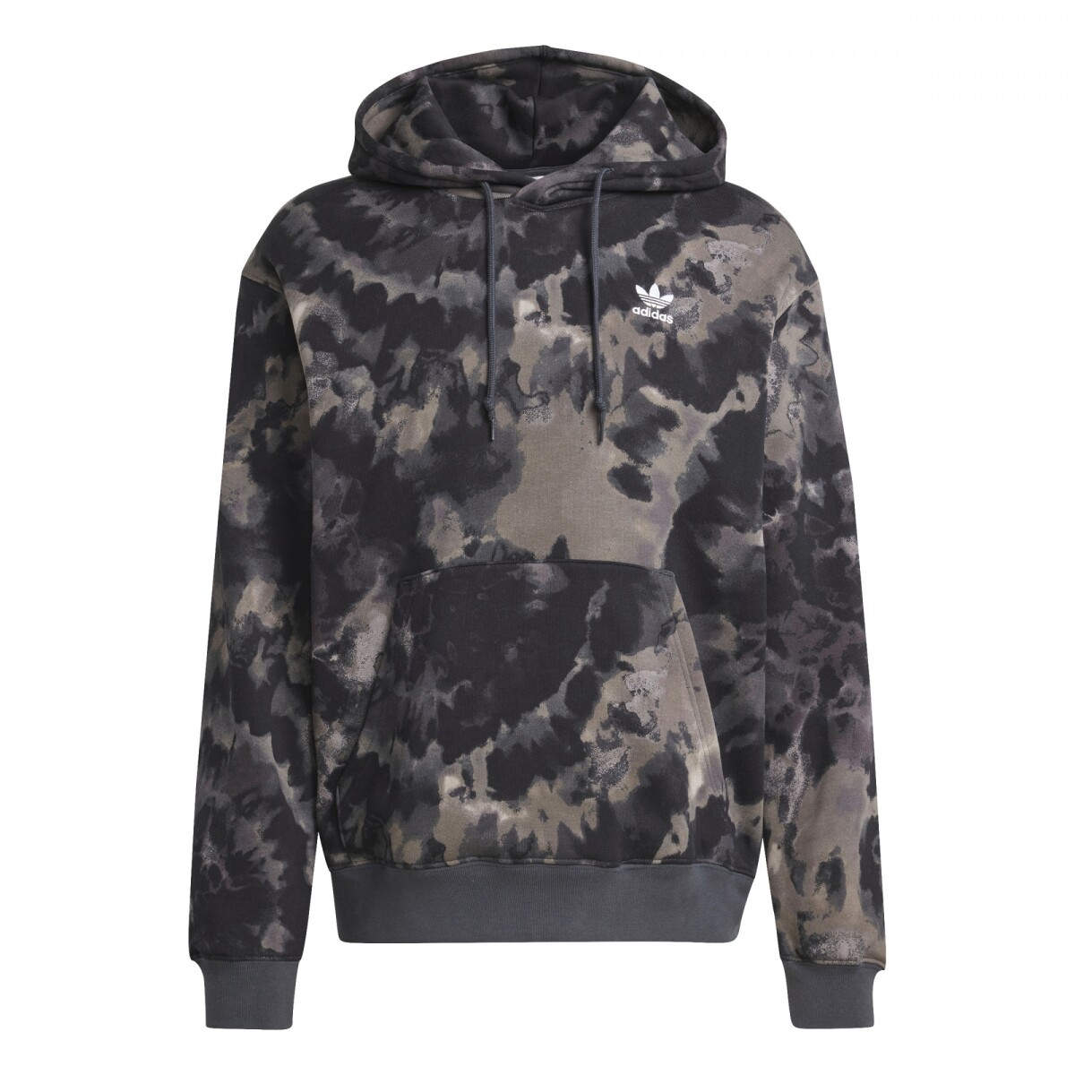 Abrigo T&D Hooded Aop de Hombre - Negro 