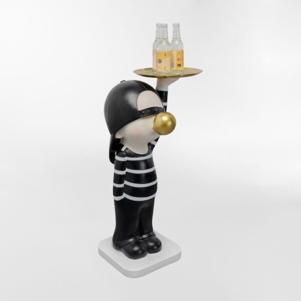 MESA AUXILIAR BUBBLE BOY Negro - CIRCULAR