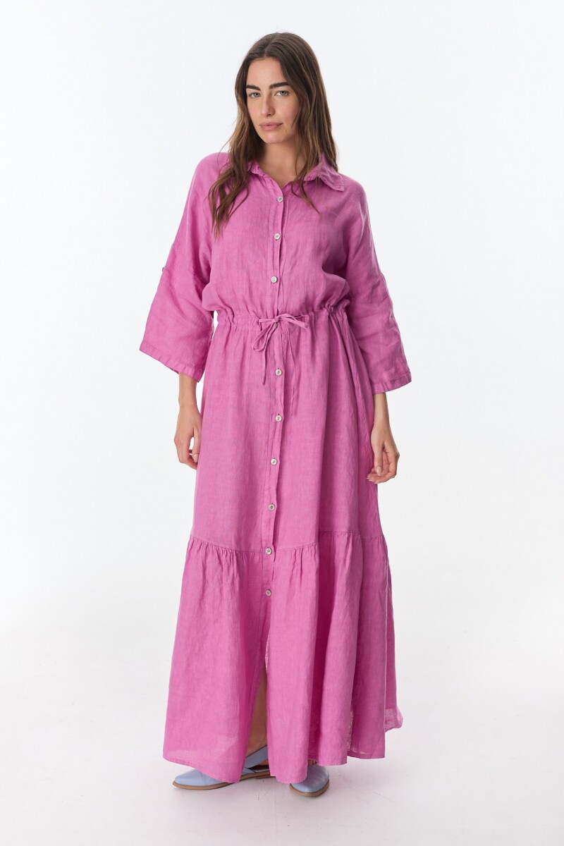 Vestido Camisero Vitta Fucsia