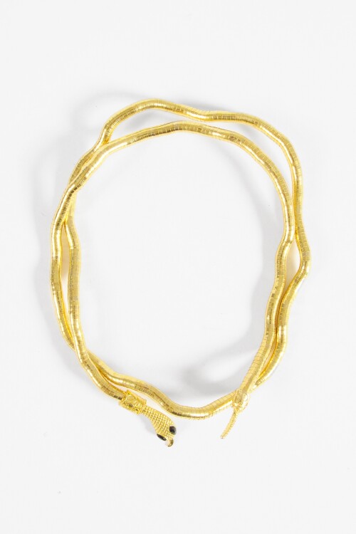Collar snake moldeable dorado