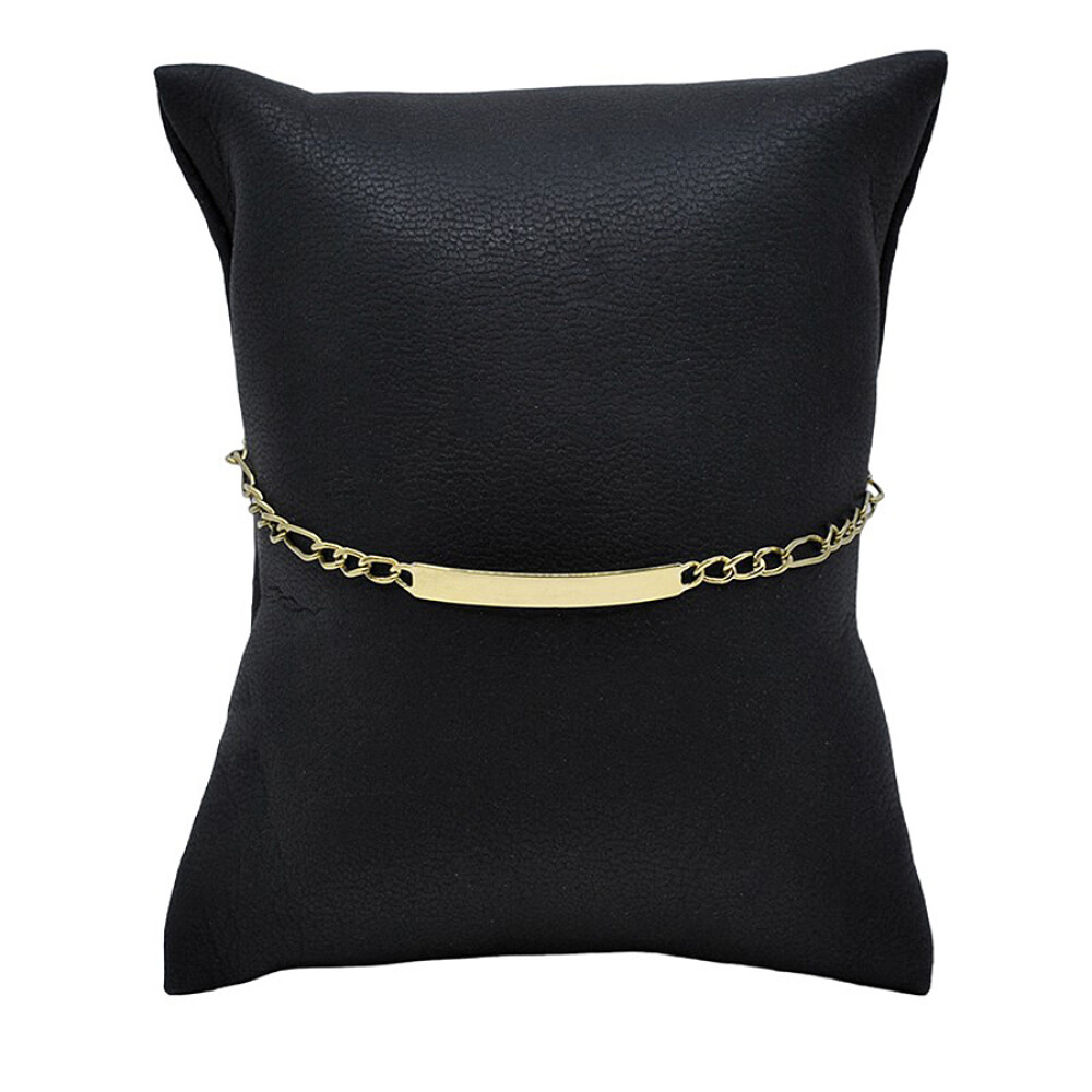 Pulsera En Oro 18K Con Placa De Identificación Pulsera En Oro 18K Con Placa De Identificación
