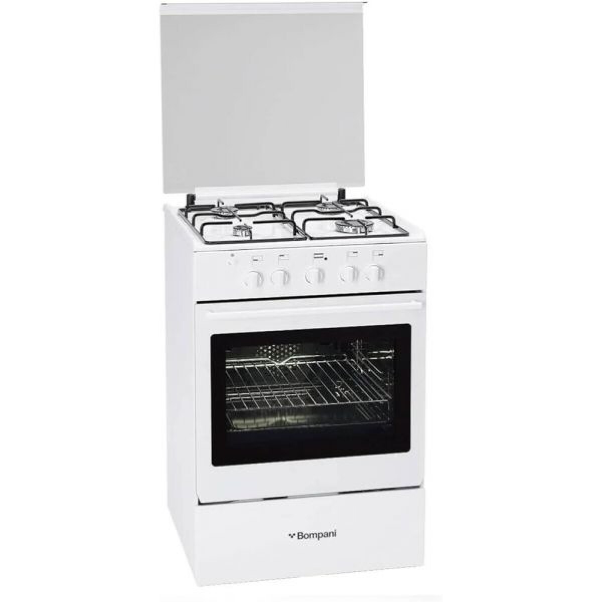 Cocina 55x55 4 Hornallas c/Horno a gas Bompani Mod. BO710XG/N 
