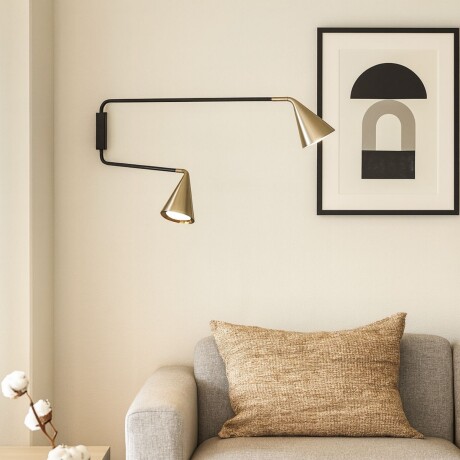 LUMINARIA DE PARED THE DRON MEDIUM NEGRO - Medium