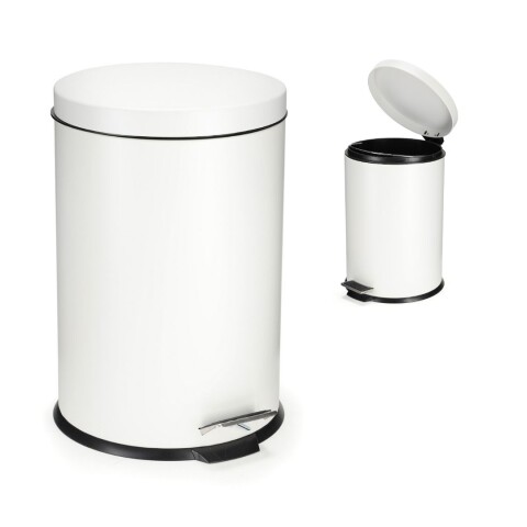 Cesto de basura 12 Litros Tacho Residuos Papelera Extraíble Acero Inoxidable Imback Color Blanco Cesto de basura 12 Litros Tacho Residuos Papelera Extraíble Acero Inoxidable Imback Color Blanco