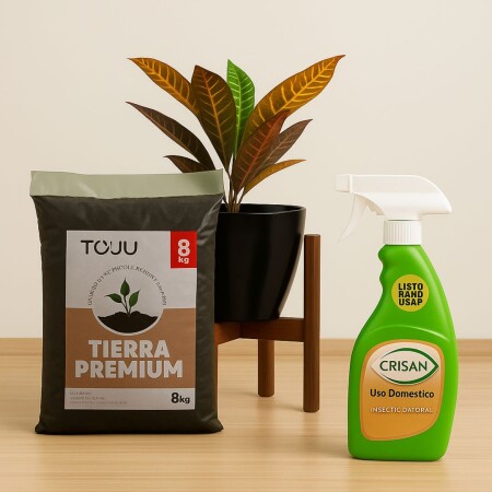 PACK TIERRA + SOPORTE DE MACETA CHICO + INSECTICIDA PACK TIERRA + SOPORTE DE MACETA CHICO + INSECTICIDA